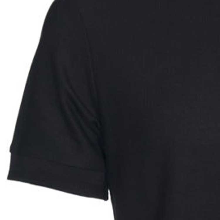 Purchase Burberry Solid Color Logo Embroidered Casual Polo Shirt Black - 80840101