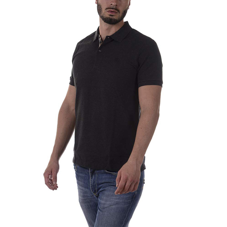 Burberry Solid Color Logo Embroidered Polo Shirt Men’s Dark Gray. 39756901 圖 7