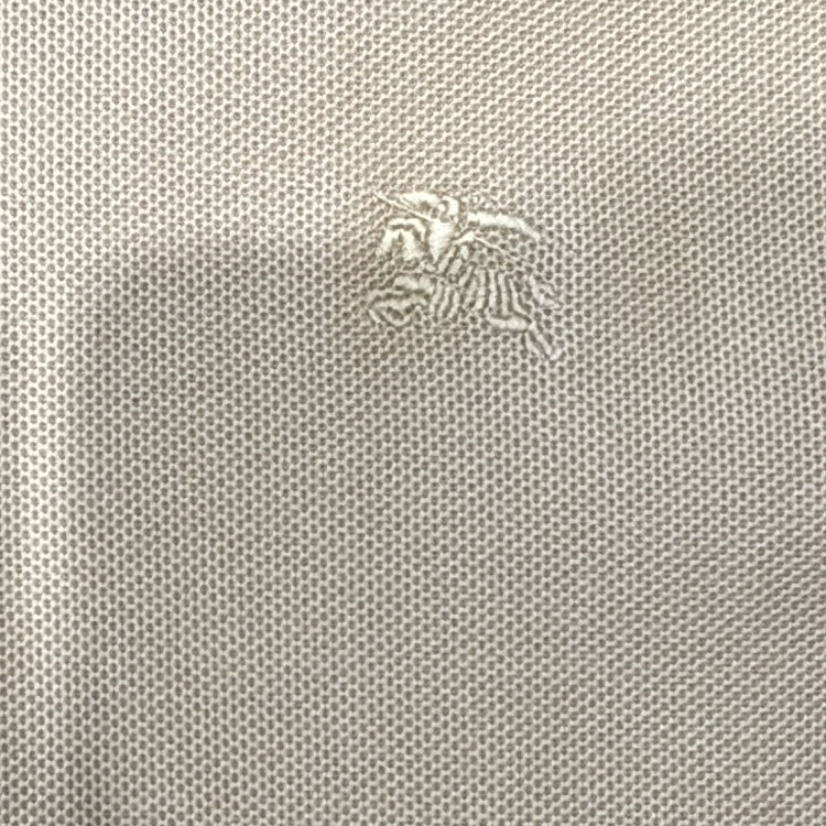 Details for Burberry Solid Color Logo Embroidered Short Sleeve Polo Shirt Brown Men. 80675871