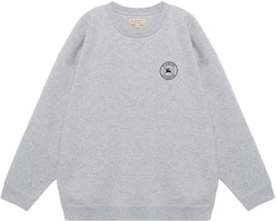 Burberry Solid Color Logo Print Pullover Sweatshirt Light Grey. 80038171 Burberry Solid Color Logo Print Pullover Sweatshirt Light Grey. 80038171