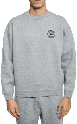 Burberry Solid Color Logo Print Pullover Sweatshirt Light Grey. 80038171 Sizing Burberry Solid Color Logo Print Pullover Sweatshirt Light Grey. 80038171