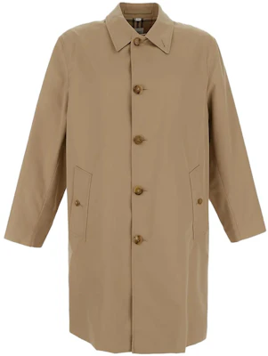 Burberry 男士駝色純色長袖中長大衣 8070987 Buy Burberry 男士駝色純色長袖中長大衣 8070987