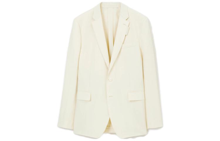Order Burberry Solid Color Long Sleeve Blazer  White 80655591