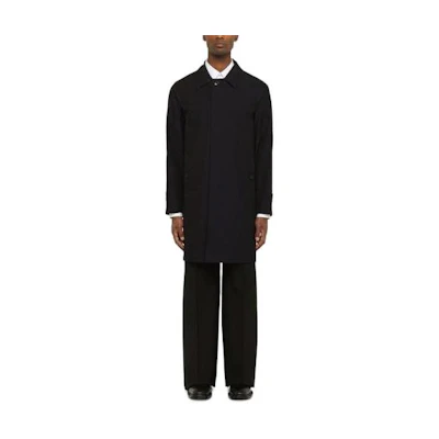 Burberry Solid Color Mid-Length Coat Black 8065463A