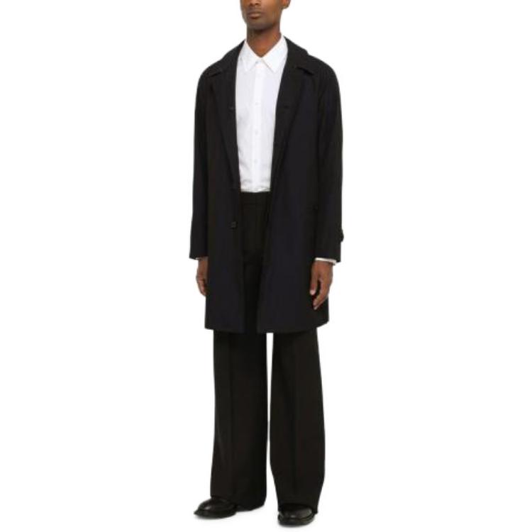 Burberry Solid Color Mid-Length Coat  Black 8065463A 圖 4