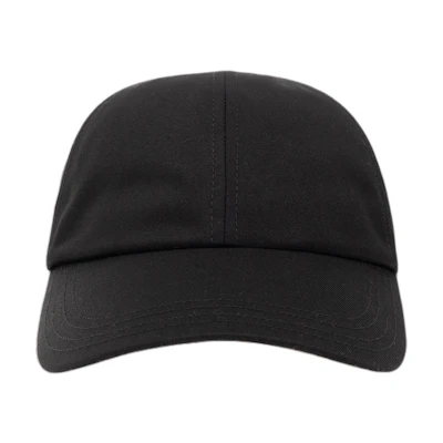 Burberry Solid Color Polyester Black Baseball Cap for Men. 8083524