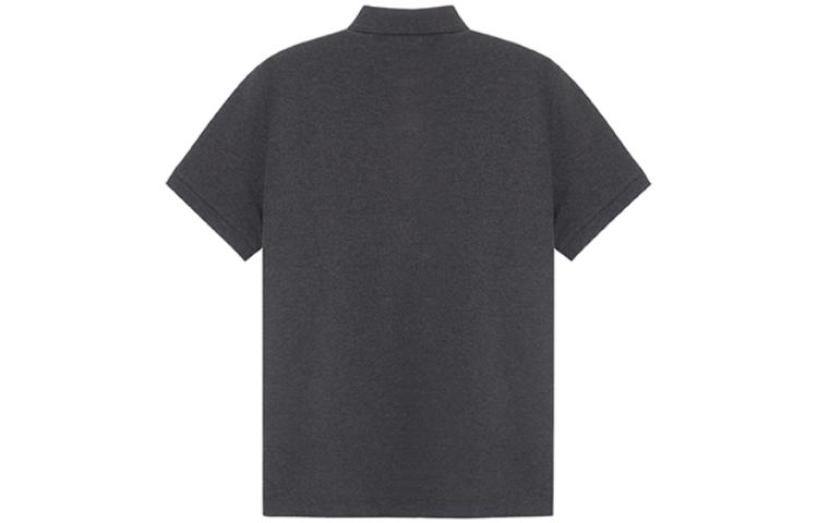 Lookbook 버버리 솔리드 컬러 다크 그레이 반팔 폴로 셔츠. 80045801