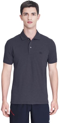 버버리 솔리드 컬러 다크 그레이 반팔 폴로 셔츠. 80045801 Purchase 버버리 솔리드 컬러 다크 그레이 반팔 폴로 셔츠. 80045801