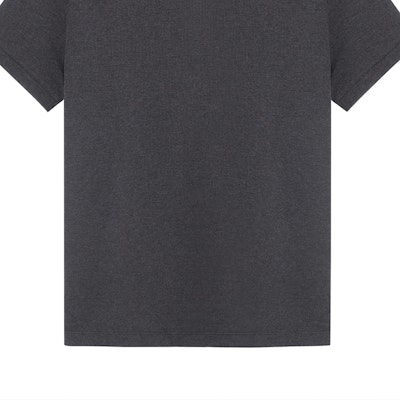 버버리 솔리드 컬러 다크 그레이 반팔 폴로 셔츠. 80045801 2