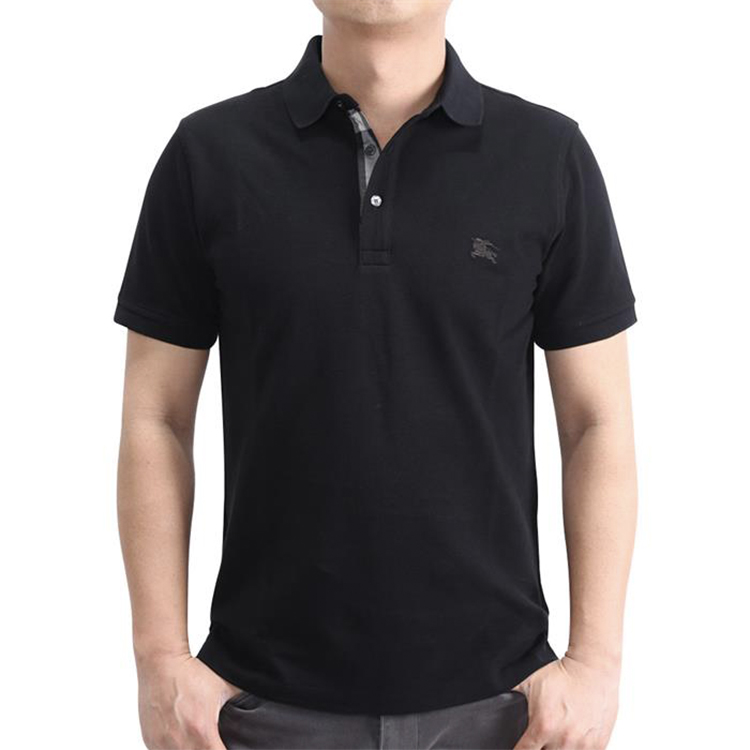 Shop Baju Polo Lengan Pendek Berwarna Hitam Burberry. 40551241