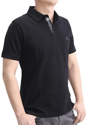 Baju Polo Lengan Pendek Berwarna Hitam Burberry. 40551241 Sizing Baju Polo Lengan Pendek Berwarna Hitam Burberry. 40551241