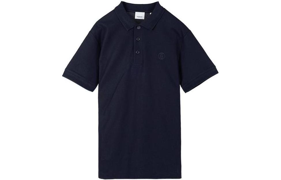 Order Burberry Solid Color Slim Fit Short Sleeve Polo Shirt Men’s Black 8055227_#_B1488