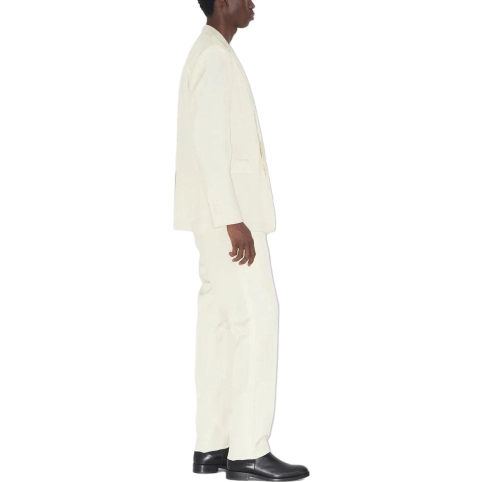 Burberry Solid Color Straight-Leg Casual Pants Men’s White 80659091 圖 5