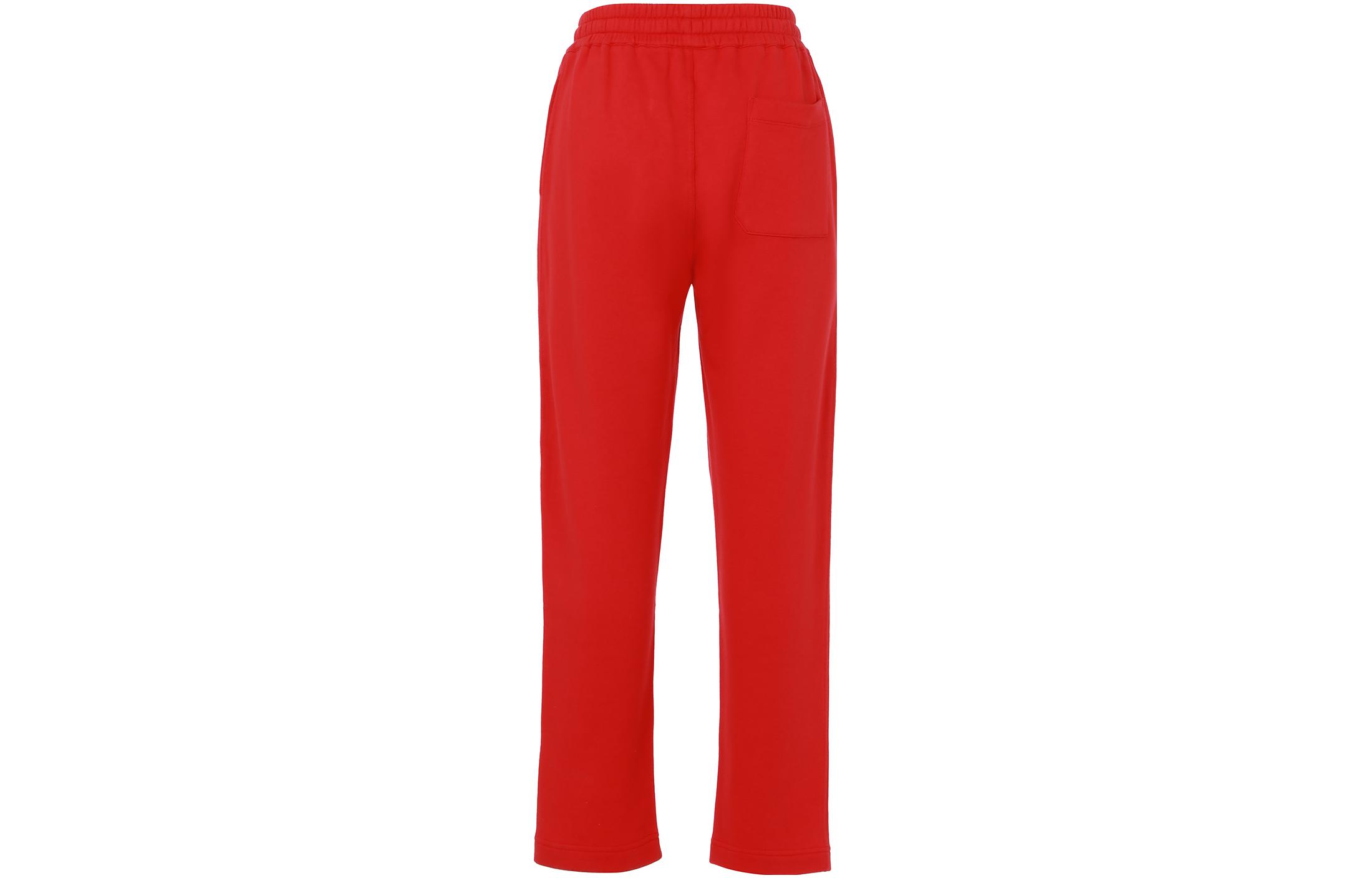 Lookbook Burberry Celana Santai Merah Polos Lurus dengan Tali Serut. 80248801