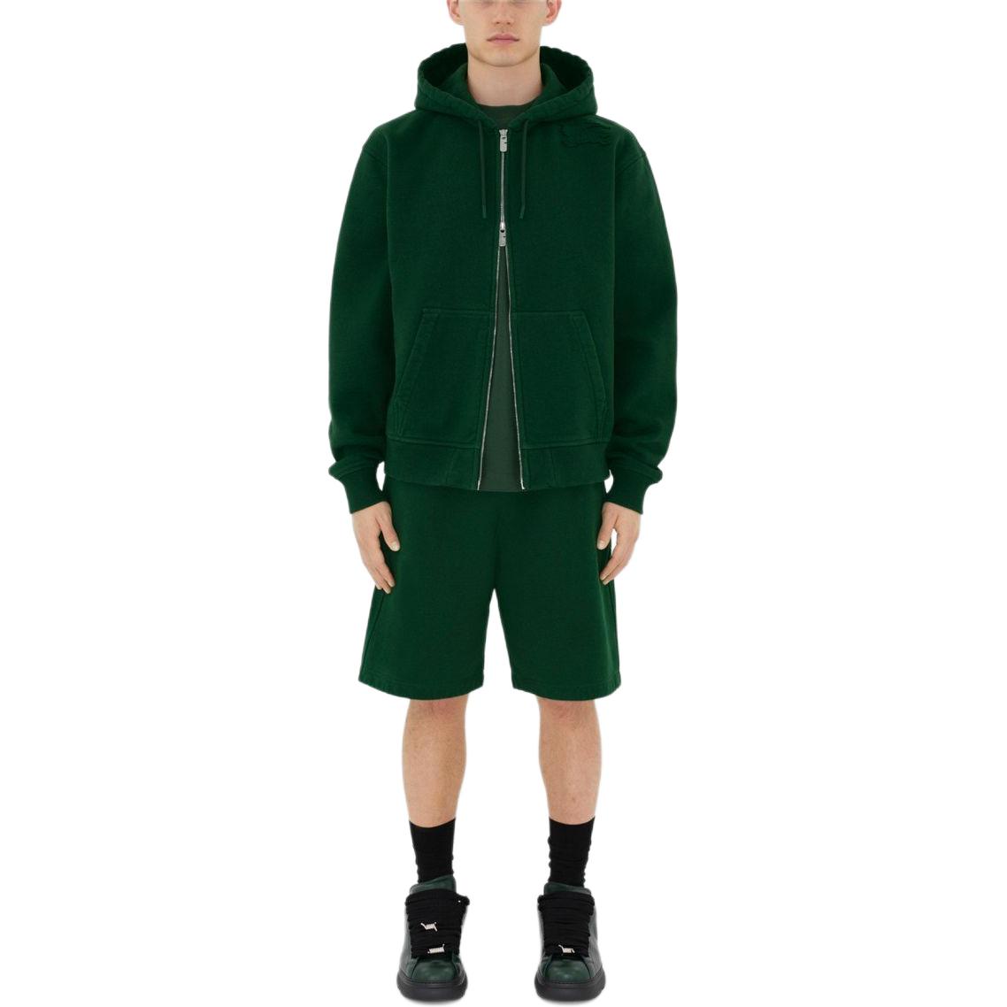 Shop Sudadera con Capucha Verde Ivy Burberry con Cremallera y Estilo Casual. 80849811