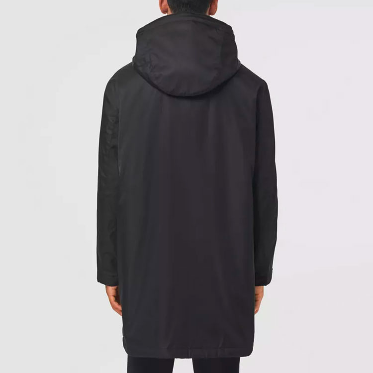 Burberry Solid Color Zip-Up Hoodie Jacket Black 80458771 圖 5