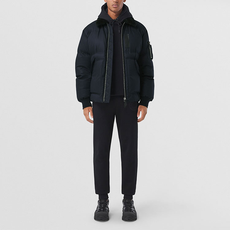 Burberry Solid Color Zip-Up Slim Fit Casual Down Jacket. 80440441 圖 3