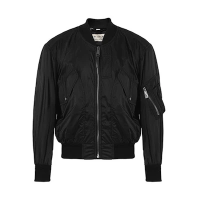 Burberry Solid Color Zip Jacket Black 40689081