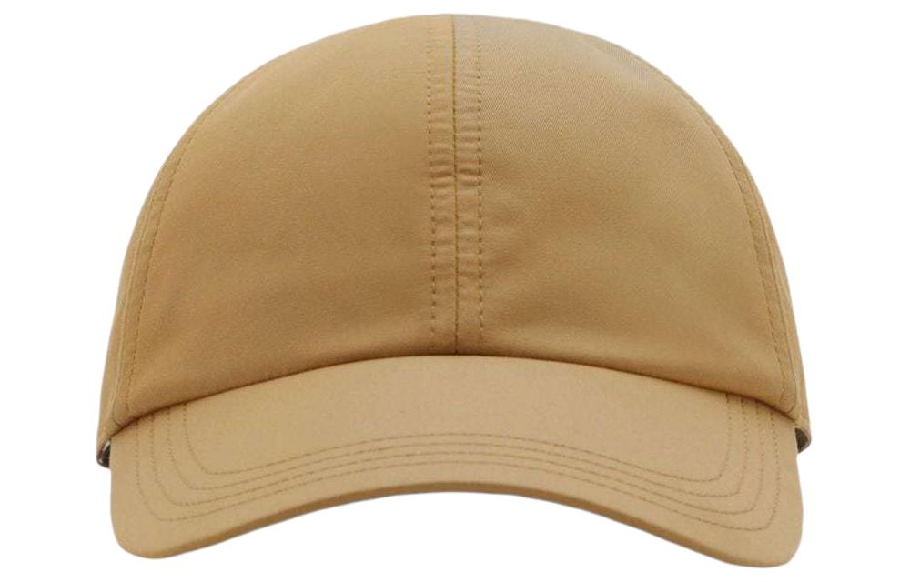 Burberry Solid Design Cotton Baseball Cap Unisex Couple Style in Khaki. 8089538