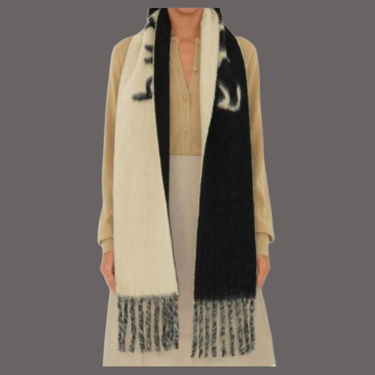 Burberry Solid Design Nylon Knit Scarf Unisex Couple Edition White. 80972131 圖 4