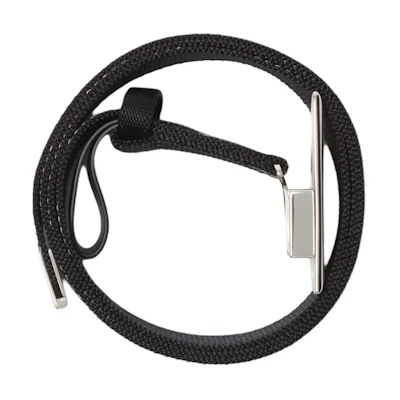 Burberry Solid Design Polyamide Black Belt 3cm. 80877081