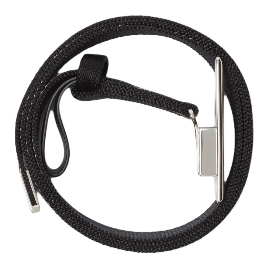 Order Cinturón Negro Burberry Diseño Sólido de Poliamida 3cm. 80877081