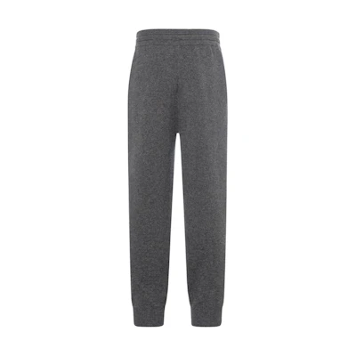 Burberry Solid Letter Logo Jogger Sweatpants Dark Charcoal Gray 80507681