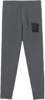 Order Burberry Solid Letter Logo Jogger Sweatpants Dark Charcoal Gray 80507681