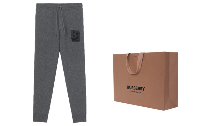 Purchase Burberry Seluar Jogger Logo Huruf Arang Kelabu Gelap 80507681
