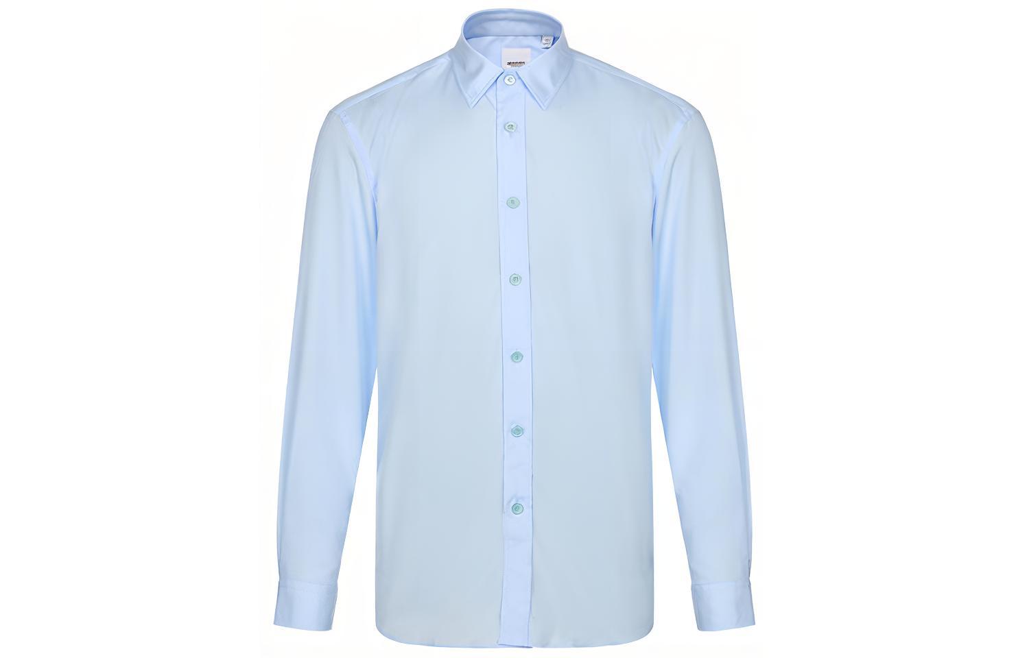 Burberry Solid Light Blue Long-Sleeve Shirt 80261541