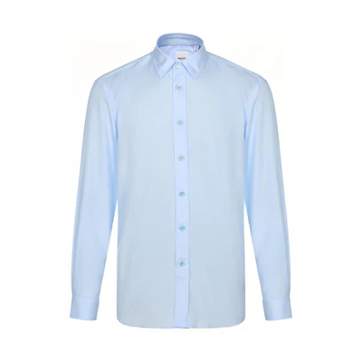 Burberry Solid Light Blue Long-Sleeve Shirt 80261541