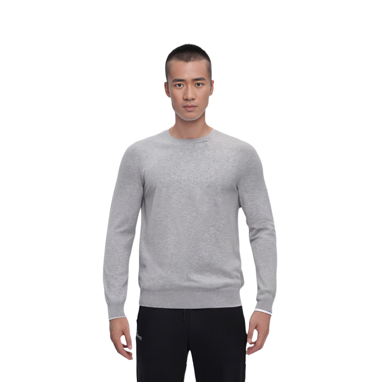 Purchase 버버리 솔리드 연회색 캐시미어 크루넥 스웨터 40200431