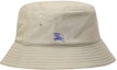 Buy Burberry Solid Logo Cotton Bucket Hat Unisex Couple Style Green. 80794931