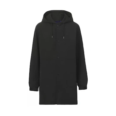 Burberry Solid Logo Hooded Jacket Black 80483871