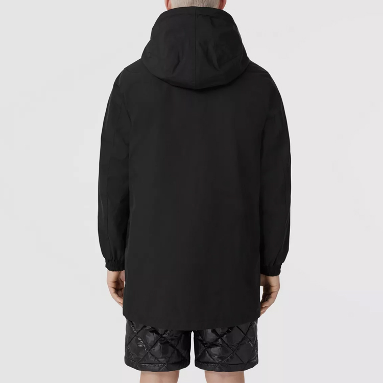 Burberry Solid Logo Hooded Jacket Black 80483871 圖 6
