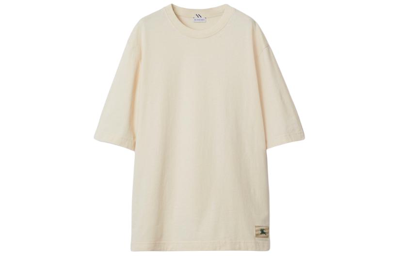 Burberry Solid Logo Patch Short Sleeve T-Shirt Men’s Off-White. 80808131