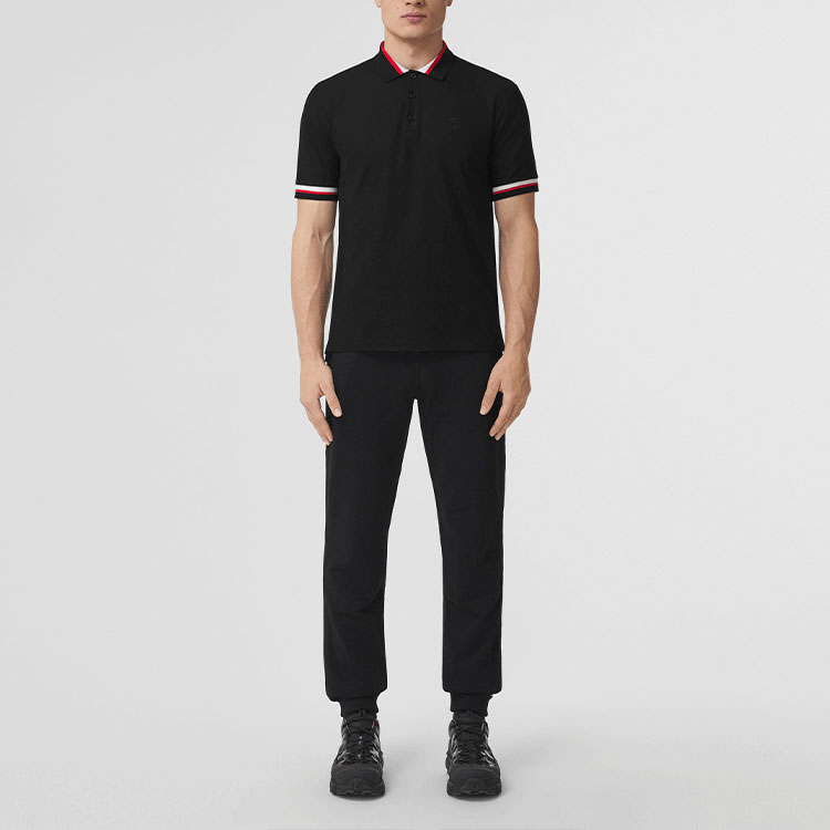 Burberry Solid Logo Polo Shirt Black 80480211 圖 4