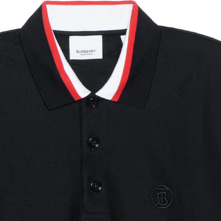 Burberry Solid Logo Polo Shirt Black 80480211 圖 6