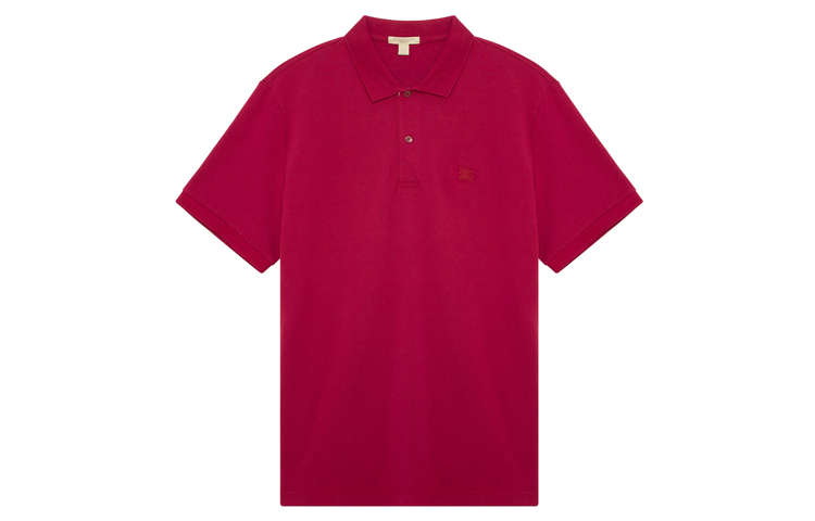 Burberry Solid Logo Short Sleeve Polo Shirt 39815201