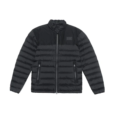 Burberry Solid Logo Warm Zip Puffer Jacket - Black Gift for Boyfriend 80337021