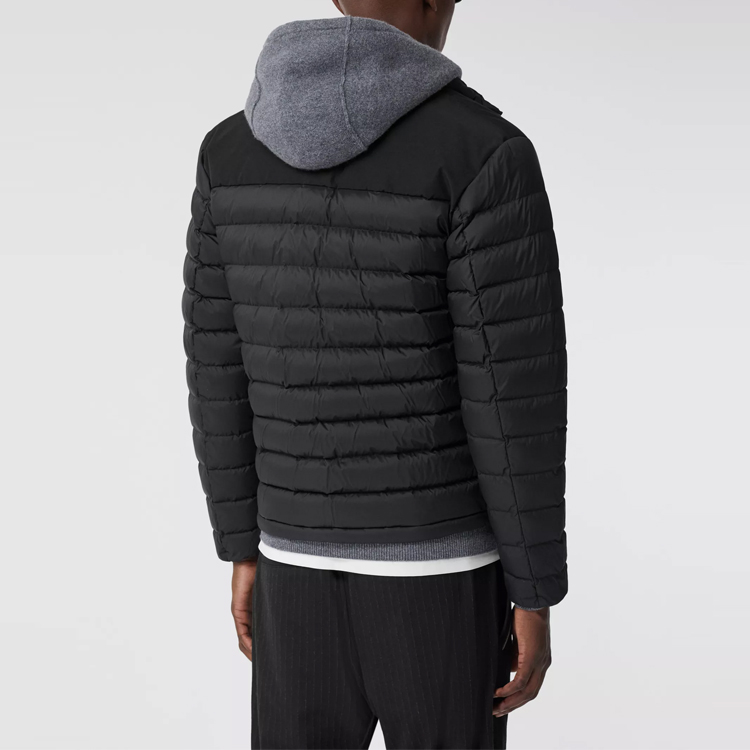 Burberry Solid Logo Warm Zip Puffer Jacket - Black Gift for Boyfriend 80337021 圖 6