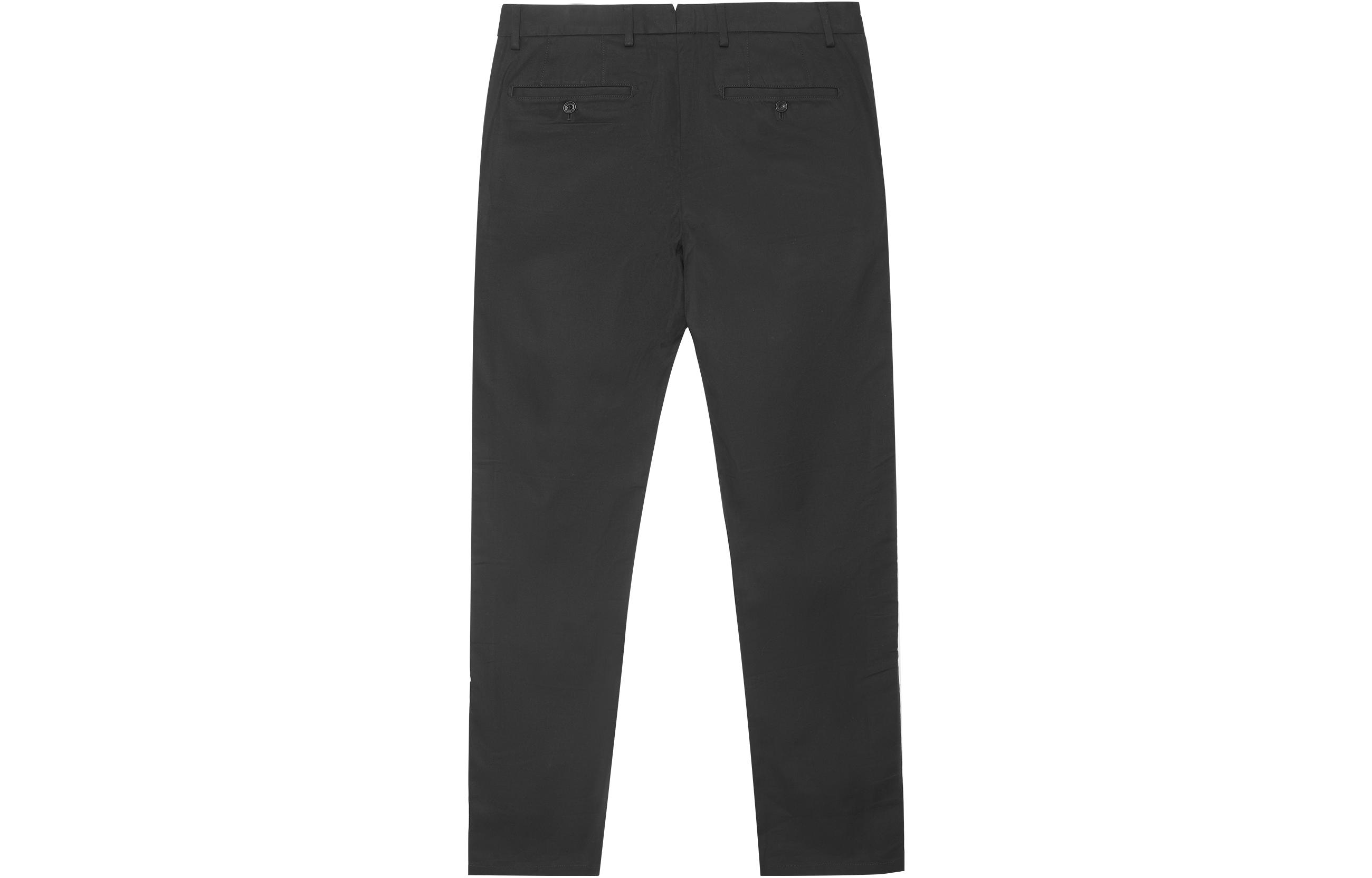 Lookbook Burberry Solid Navy Blue Casual Trousers 80176271