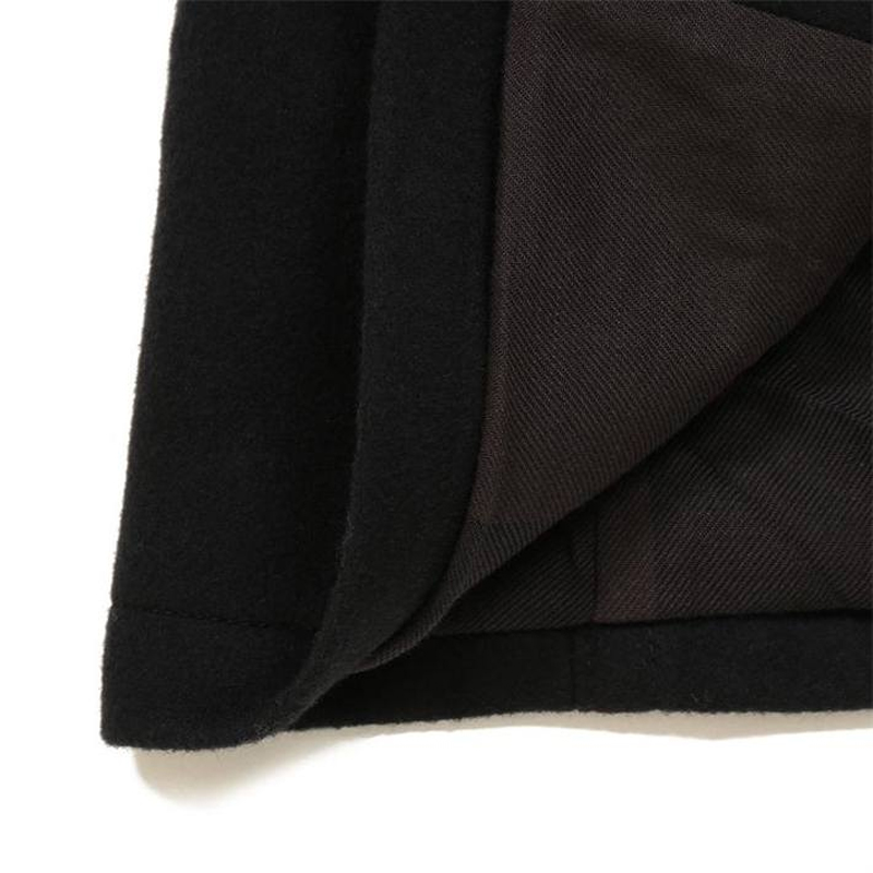 Shop Burberry Solid Navy Blue Double-breasted Coat 80045891