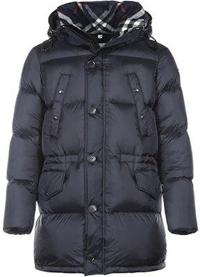 Burberry 深藍色連帽羽絨外套 80188261 Buy Burberry 深藍色連帽羽絨外套 80188261