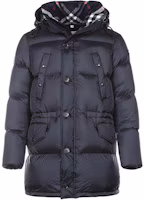 Order Burberry 深藍色連帽羽絨外套 80188261