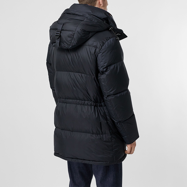 Burberry Solid Navy Blue Hooded Down Jacket 80188261 圖 5