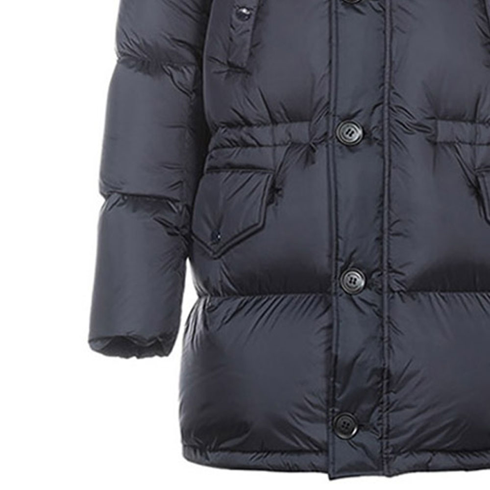 Burberry Solid Navy Blue Hooded Down Jacket 80188261 圖 7