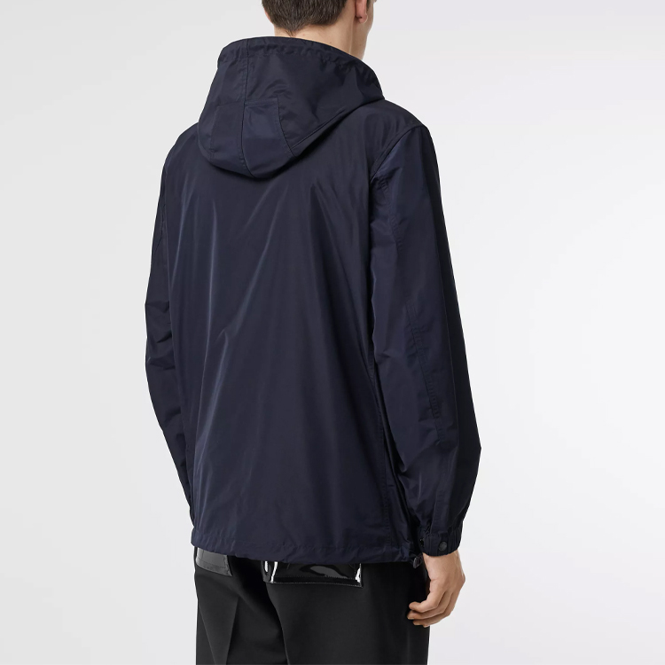 Burberry Solid Navy Blue Hooded Jacket 80157501 圖 5