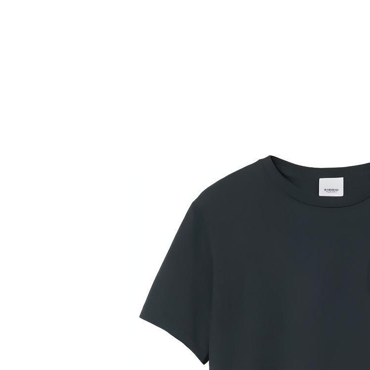 Purchase Burberry Kaos Crewneck Logo Navy Biru Solid. 80695351