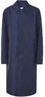 Burberry Solid Nylon Trench Coat with Logo Print in Royal Blue. 80488201 Burberry Solid Nylon Trench Coat with Logo Print in Royal Blue. 80488201